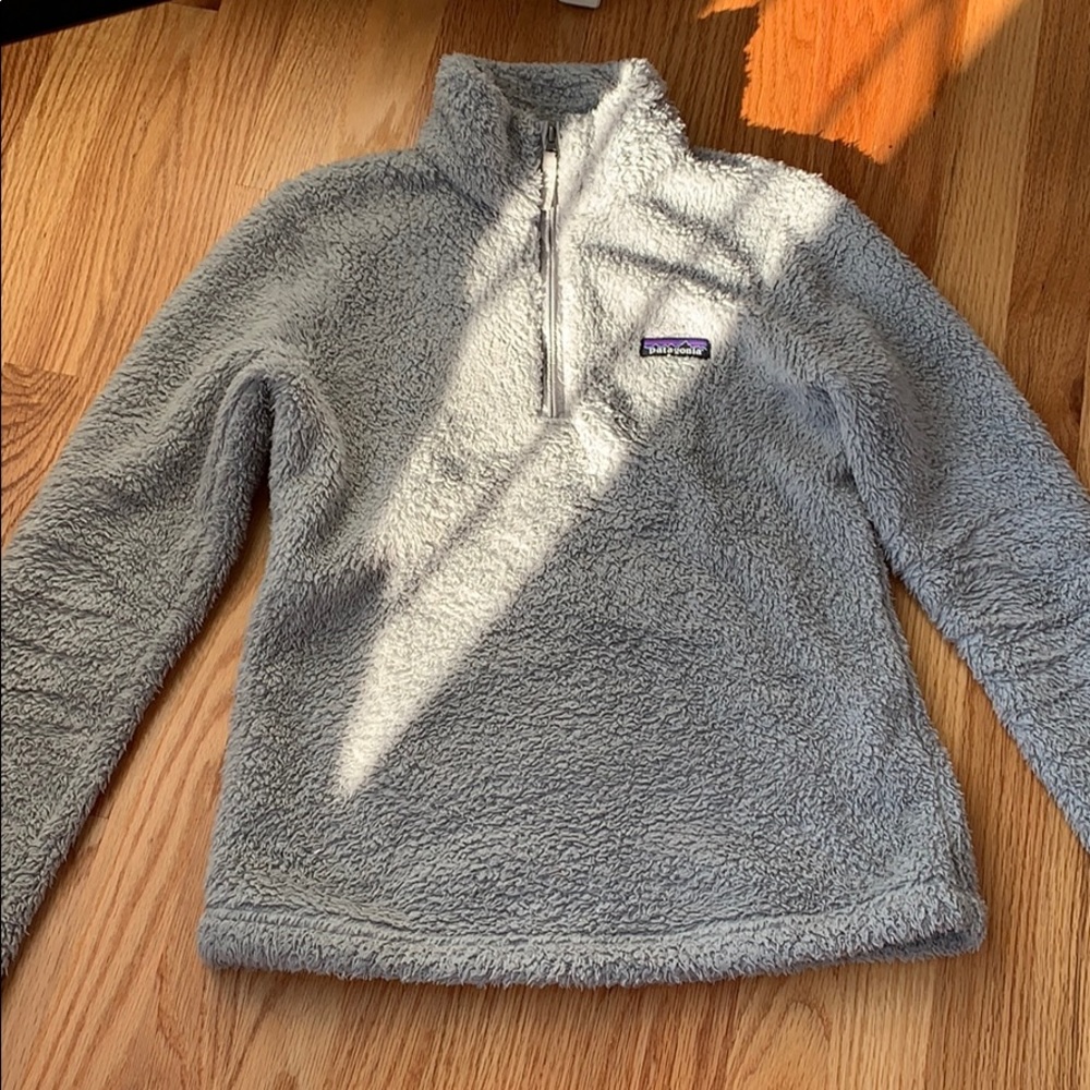 patagonia grey fleece jacket